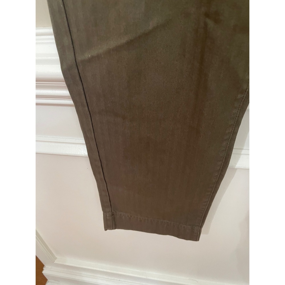 Everlane Organic Cotton Fatigue Pants Herringbone Utility Olive Green Size 8 - Picture 14 of 15